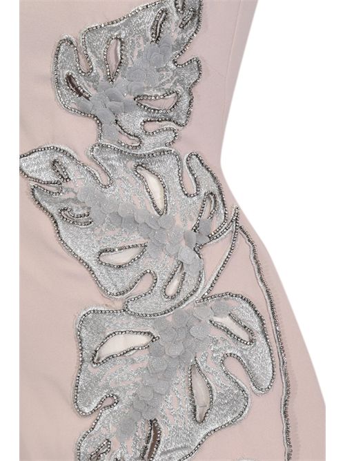 Abito Mirabella 66680 in crepe con strass TARIK EDIZ | 66680MINK